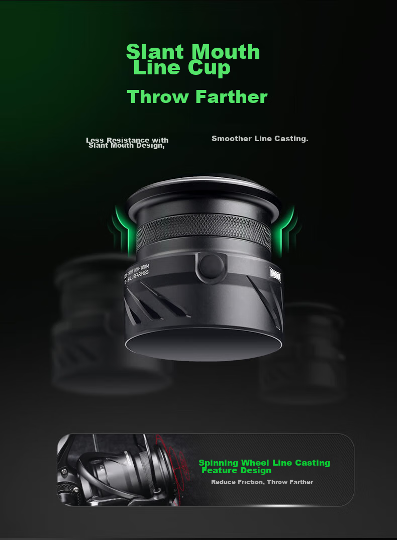 Guowangliya Spinning Reel, King Tai Ge Man Carbon Long-Casting Reel, Ultra-Light Diagonal Shallow Line Cup Lure Reel, Fishing Line Reel, C2000S 4