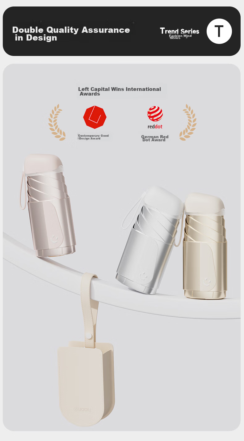 ZUODU Card Sun Umbrella, UV Protection, Dual-Use for Sunny And Rainy Days, Ultra-Lightweight, Compact, Portable, Stylish 19