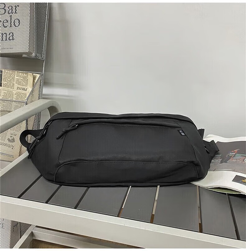 Warrior Crossbody Bag for Men, Trendy Hong Kong Style Chest Pack, Large Capacity Workwear-Style Casual Shoulder Bag, Cycling Sports Waist Pack, Chest Bag 18
