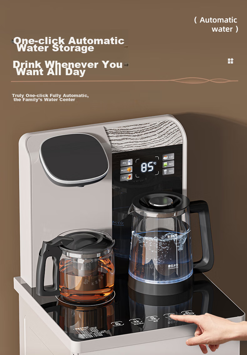 MeiLing Tea Bar Machine, Home Smart Voice-Controlled Multifunctional Remote Control Large Screen Upright Bottom-Placed Cooling And Heating One-Key Temperature Selection Water Dispenser, Cold And Hot Model MY-C575B (Shachu Mi) 13