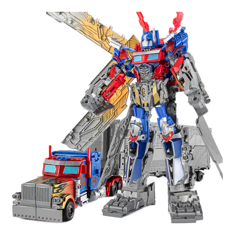 Tangmi TEMI Children's Transforming Robot Toy, Optimus Prime Car Column, Bumblebee Alloy, Boys' Birthday And Holiday Gift