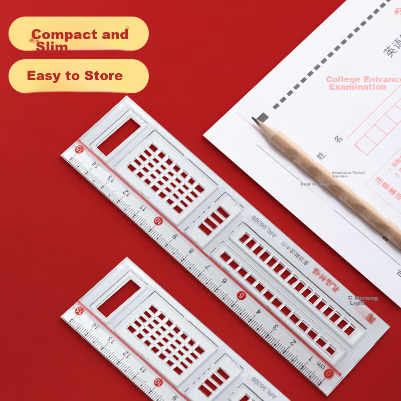 M&G Stationery 15cm Exam Correction Ruler, Student Straight Ruler, Kongmiao Series Drawing Measuring Ruler, Back-To Supplies ARL96099 Recommended for Exams, Civil Service Exams, And Postgraduate Entrance Exams