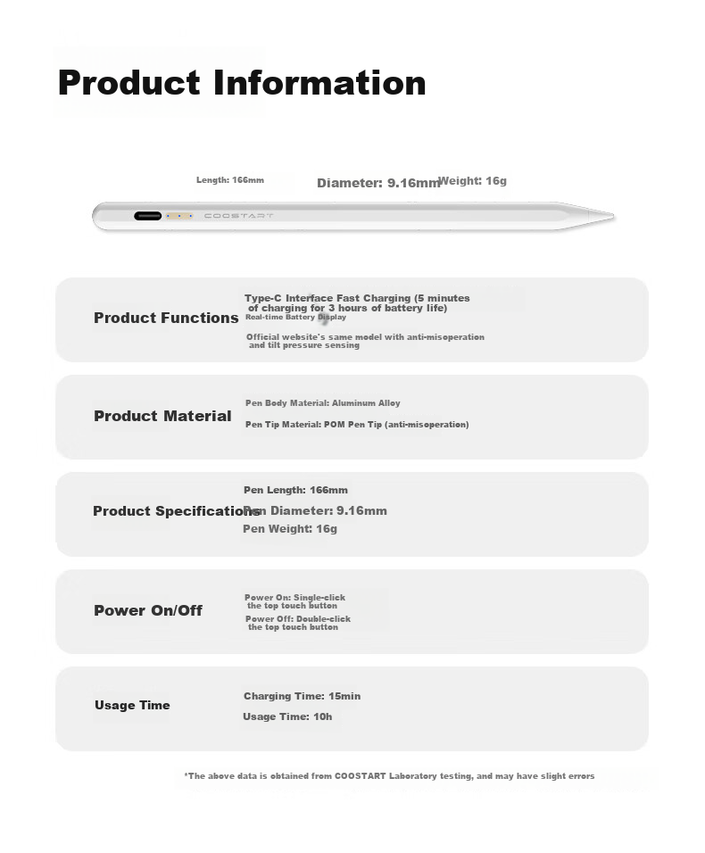 COOLSTART Compatible with Apple IPad Pro/Air/Mini/iPad12/11 Stylus, Tablet Touch Capacitive Pen, Apple Pencil Second Generatio 14