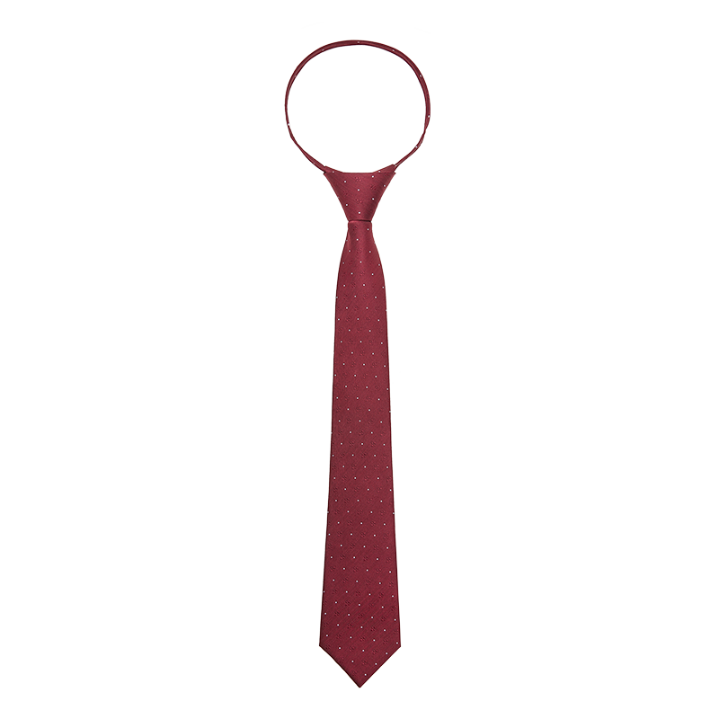 Luomeng Men's Business Formal Wear Patterned Tie, 8cm Hand-Tied, for Interviews, Gifting, Boyfriends, Wedding Groom, Groomsman, Red Gift Box Packaging