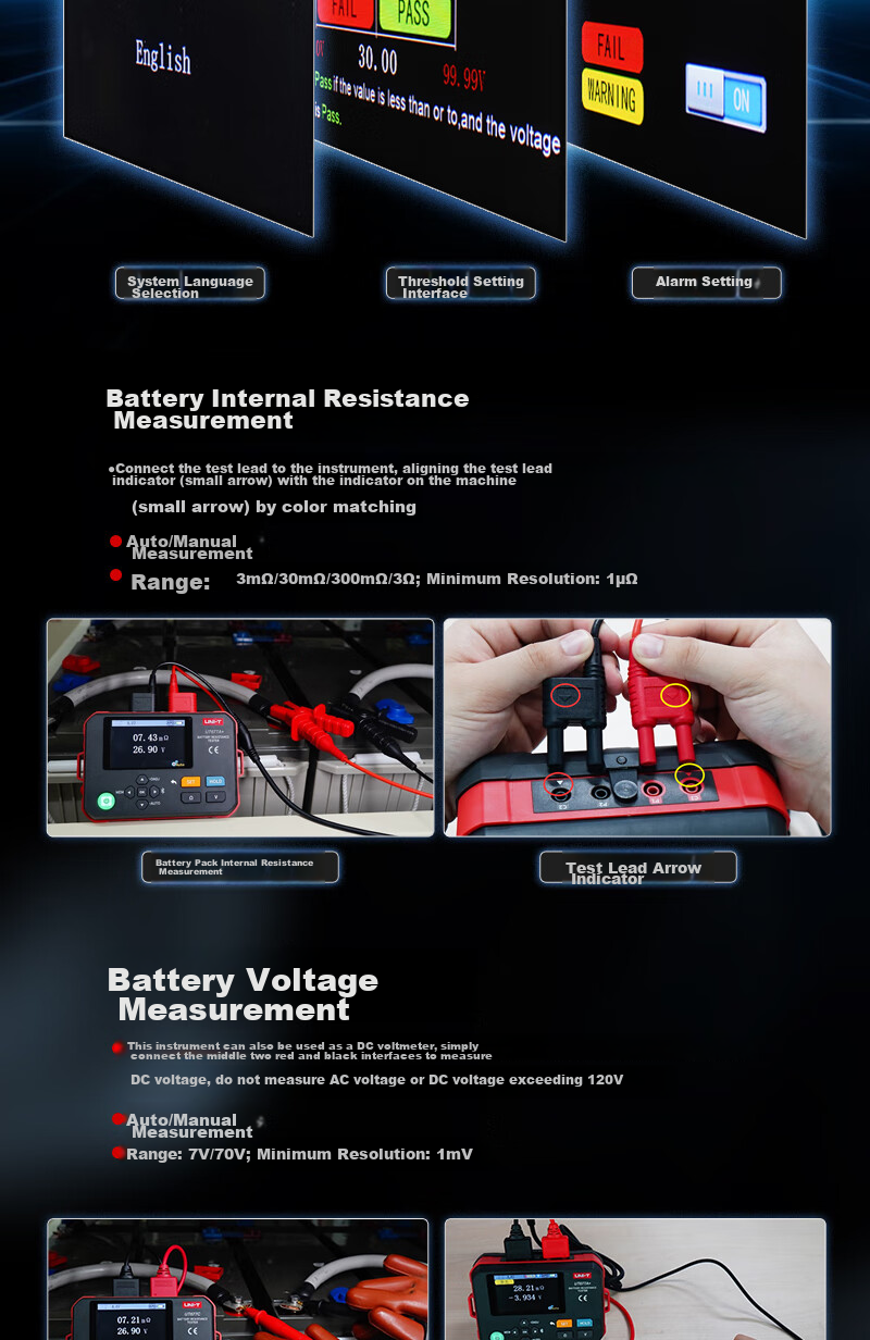 UNI-T UT502C Insulation Resistance Tester Digital Megohmmeter Electrician Tester UT502C 3