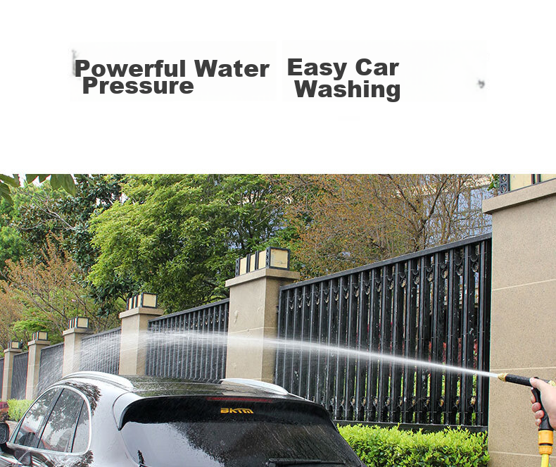 Dipuer Car Wash Gun, High-Pressure Water Gun Household Cleaning Tool, Car Washing Hose Gun with Connector And 15-Meter Hose 5
