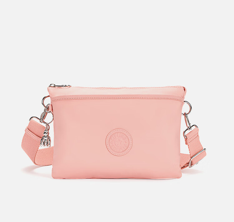 Kipling Fashion Shoulder Bag Multi-Compartment Large Capacity Crossbody Bag RIRI L Soft Pink Birthday Gift 6