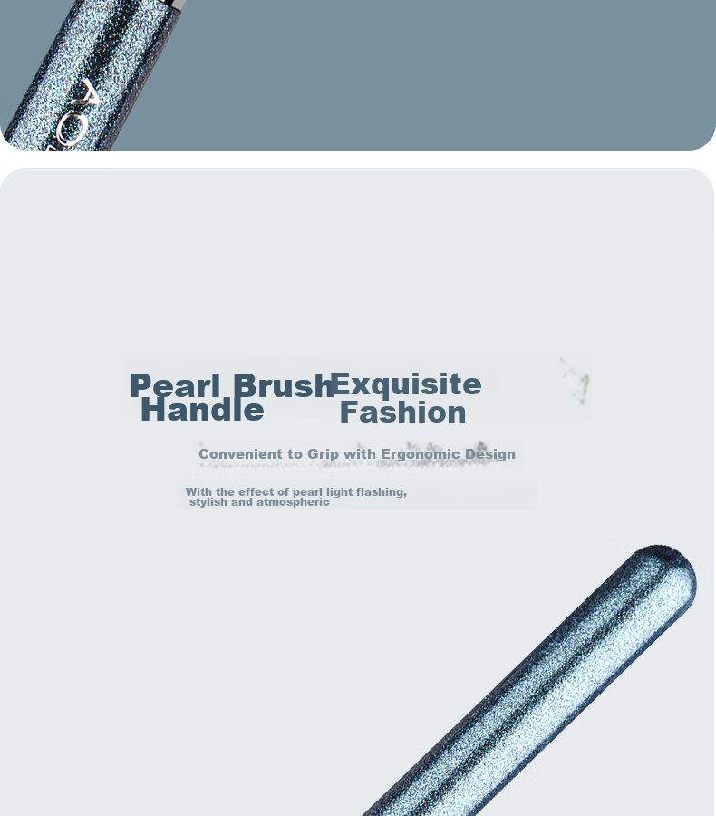 AOLANLA Pearl Blue Medium-Sized Eyeshadow Brush No. 239, Eye Base Blending And Coloring Brush, Animal Wool Single Makeup Brush 7