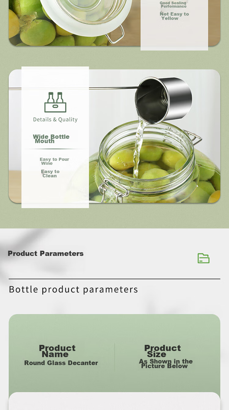 BJ Glass Jar for Infusing Liquor, Specialized Bottle for Making Yangmei Wine, Glass Container for Pickling Vegetables And Brewing Alcohol, 10 Jin Capacity 7