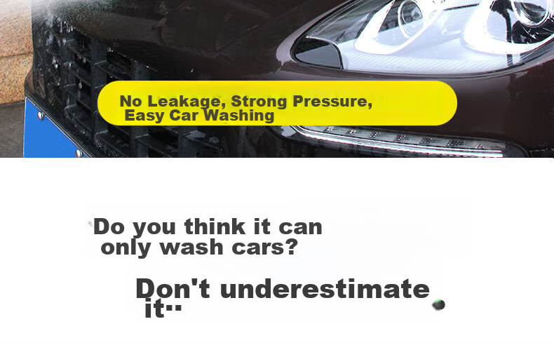 Dipuer Car Wash Gun, High-Pressure Water Gun Household Cleaning Tool, Car Washing Hose Gun with Connector And 15-Meter Hose 9