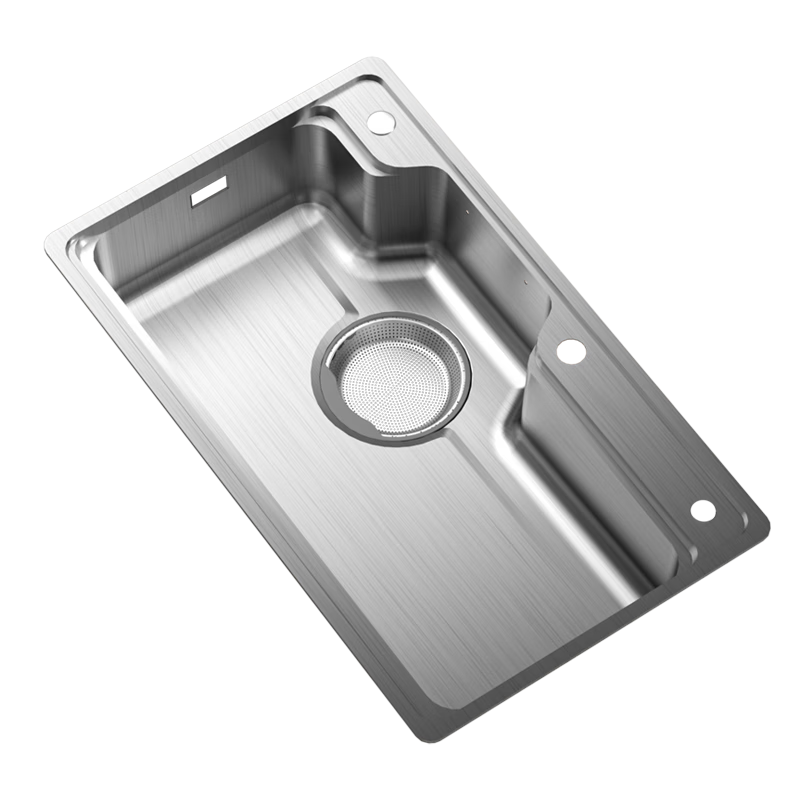 ARROW Kitchen Sink, Large Single Basin, Treasure Basin, 304 Stainless Steel Vegetable Washing Sink, Integrated Basin, Undermount Basin, Wide-Mouth Dishwashing Sink