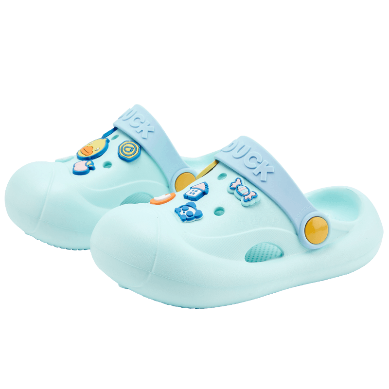 B.Duck Children's Slippers, Boys And Girls Indoor Sandals, Baby Home Slides, Toddler Clogs, 5902 Blue, Size 28