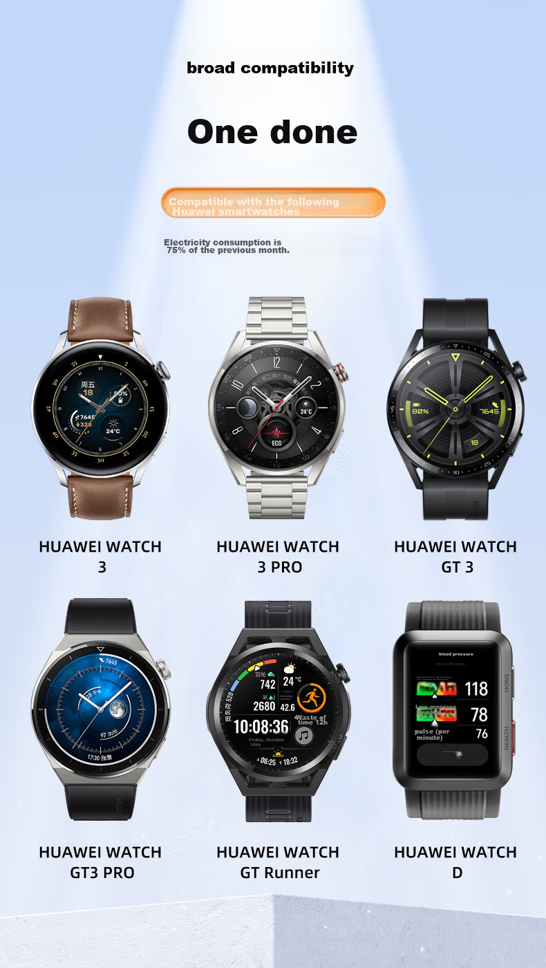 Chaofan Compatible with Huawei Watch Charger Cable, Suitable for GT6/GT5/GT4/watchFIT4 Pro/4/3pro/GT3/GT2pro/GTRunner, Magnetic Charging Adapter Base 6