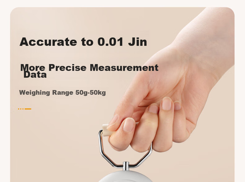 SUPOR Electronic Kitchen Scale, Gram Scale, Food And Luggage Express Handheld Scale, Portable White KGF50CJ10 3