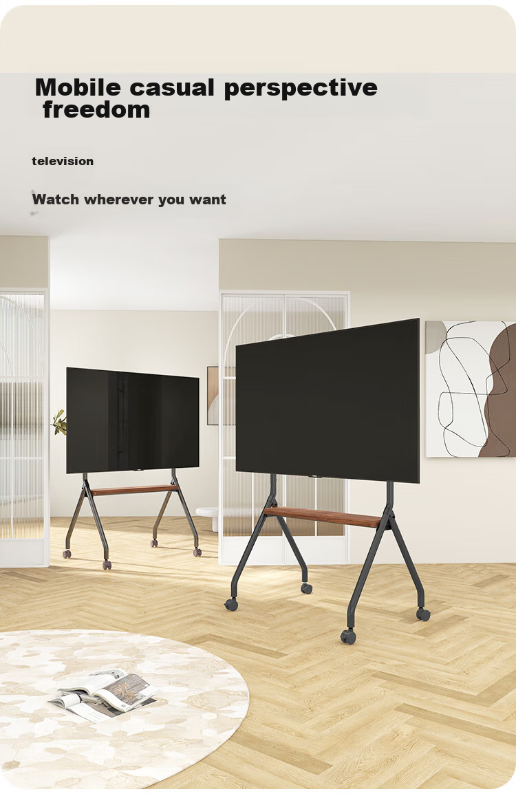 Jinying Mobile TV Stand (50-100 Inches), Floor-Standing TV Mount, TV Cart, Video Conference Display Mobile Trolley, Floor-Standing TV Bracket 3