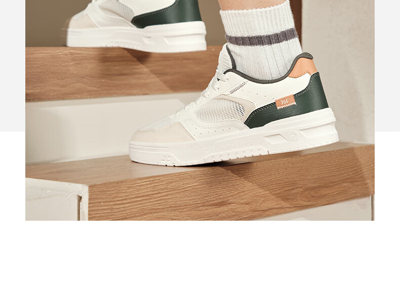 361° Men's Sports Shoes Soda Autumn Mesh Breathable Lightweight White Sneakers 672516626-4 21