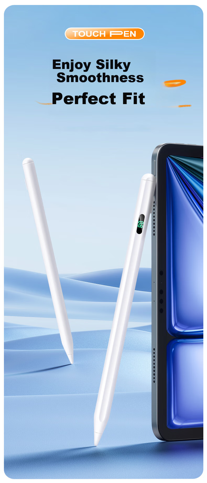 BUBM Capacitive Stylus, Android Huawei Writing Pen, Xiaomi Touch Pen, Universal M6/MatePadPro11 Honor V8/8Pro Smartphone Tablet Drawing Magnetic Touch Screen Pen Alternative 1