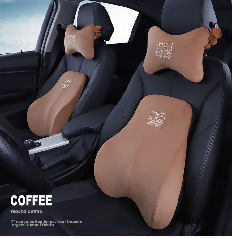 ICAROOM Car Headrest, Space Memory Foam Neck Support Pillow, All-Season Universal Car Cushion, Compatible with Tesla And Other Vehicles 17