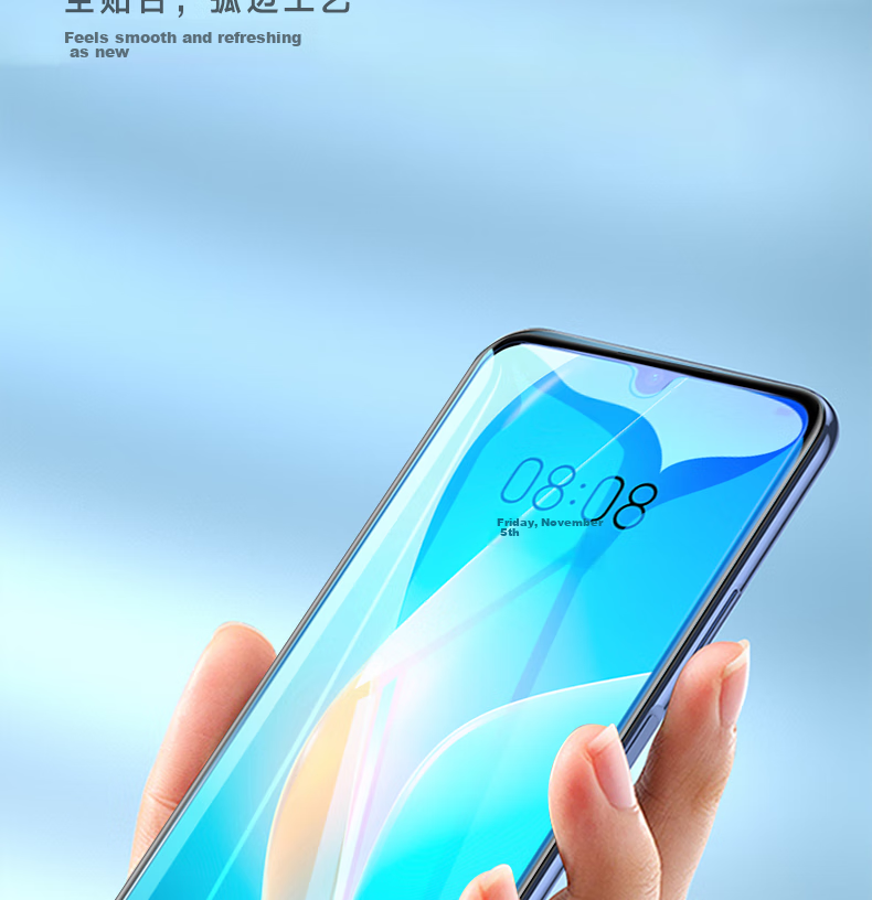 ESCASE Huawei Nova 9 Hydrogel Film Screen Protector Full Coverage Curved Protective Film No White Edge High Transparency Front Film Transparent [Two-Pack] - with Application Tool 6
