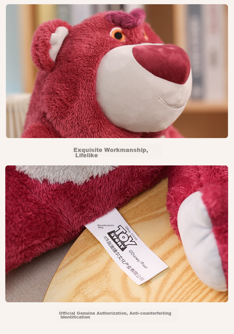 Disney Strawberry Bear Plush Toy Doll, Valentine's Day Gift for Girlfriend, Stuffed Animal Pillow, Birthday Present for Girls 9