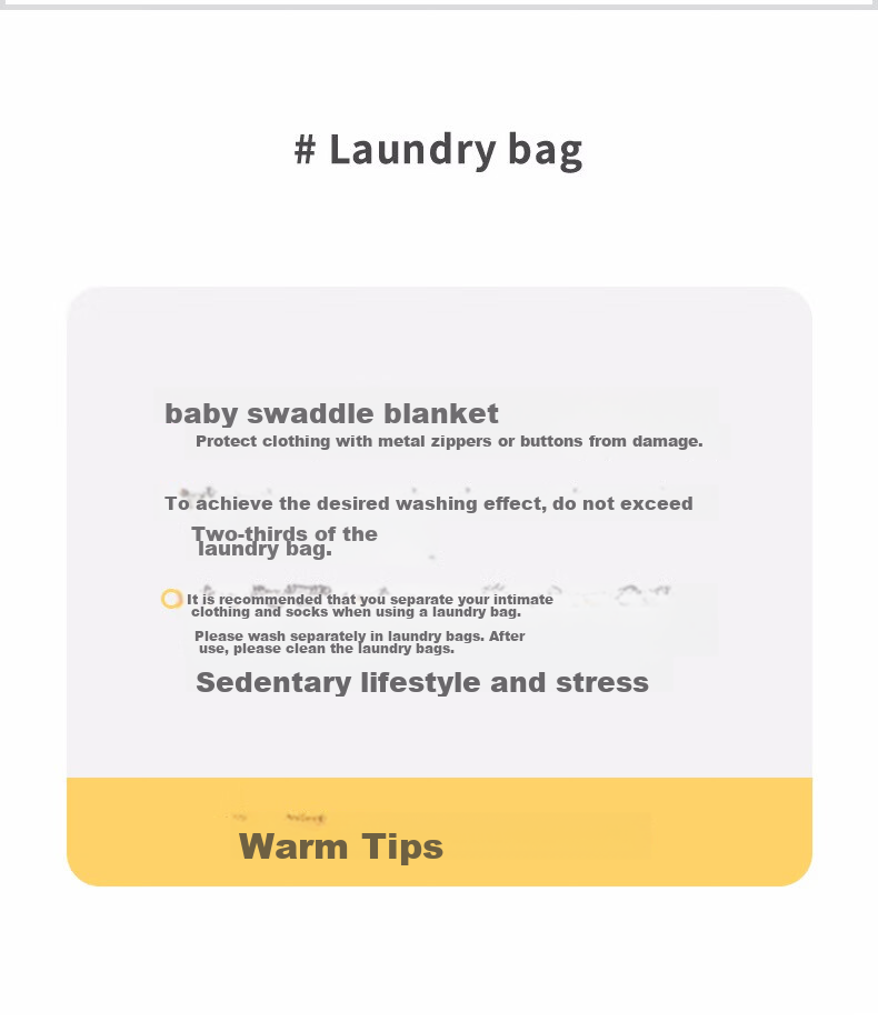 Grace Laundry Bag Storage Bag, Thickened Mesh Bag, Anti-Deformation, Anti-Tangling, Classified Garment Protectio 10