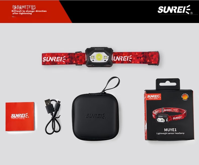 Shanlishi High-Intensity Motion Sensor Headlamp, Ultra-Bright Off-Road Camping Hiking Mountaineering Rechargeable Head-Mounted Outdoor Waterproof Headlamp 20