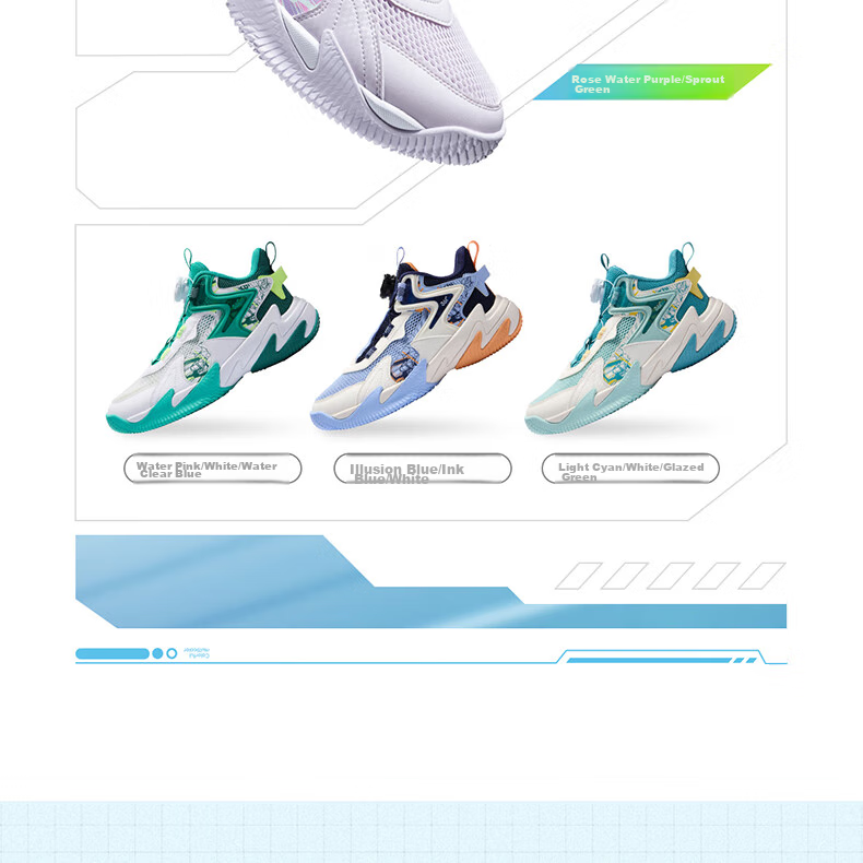 361° Children's Sports Shoes, All-Season Youth Basketball Shoes with Durable Rotating Buckle, Blue, Size 40 14
