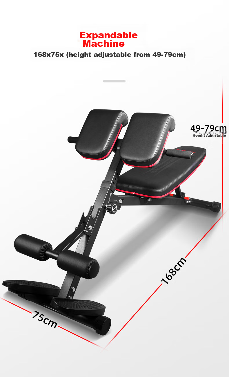 RIDO Roman Chair Adjustable Height Multi-Functional Dumbbell Bench for Home Gym Equipment TD35 16