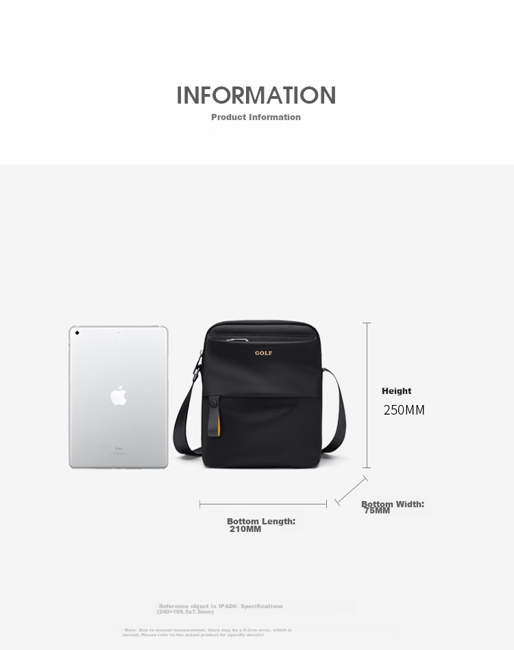 GOLF Shoulder Bag for Men, Casual Crossbody Bag, Phone And IPad Bag, Water-Resistant Commuter Sports Messenger Bag, Gift for Boyfriend 14