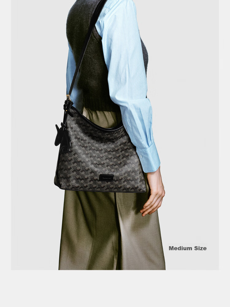 NUCELLE Wave HOBO Handbag for Women, Light Luxury Large Capacity Bucket Bag, Shoulder Crossbody Underarm Commuter Ladies Bag, Birthday Gift 25