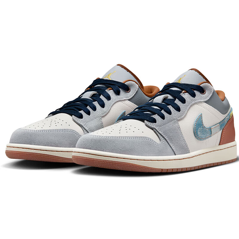 Jordan Basketball Shoes Men's AJ1 Jordan 1 Sports Shoes FZ5042-041 Gray White Size 40