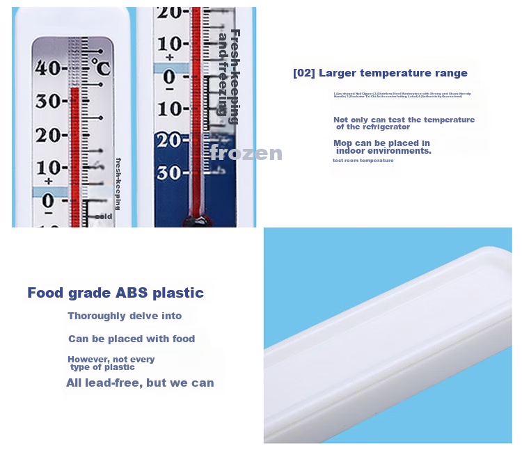 CHIGO Household Refrigerator Thermometer, Supermarket Freezer, Pharmacy Freezer, Refrigerated Storage Cabinet, Cooler Box Temperature Gauge ZG-8011 10