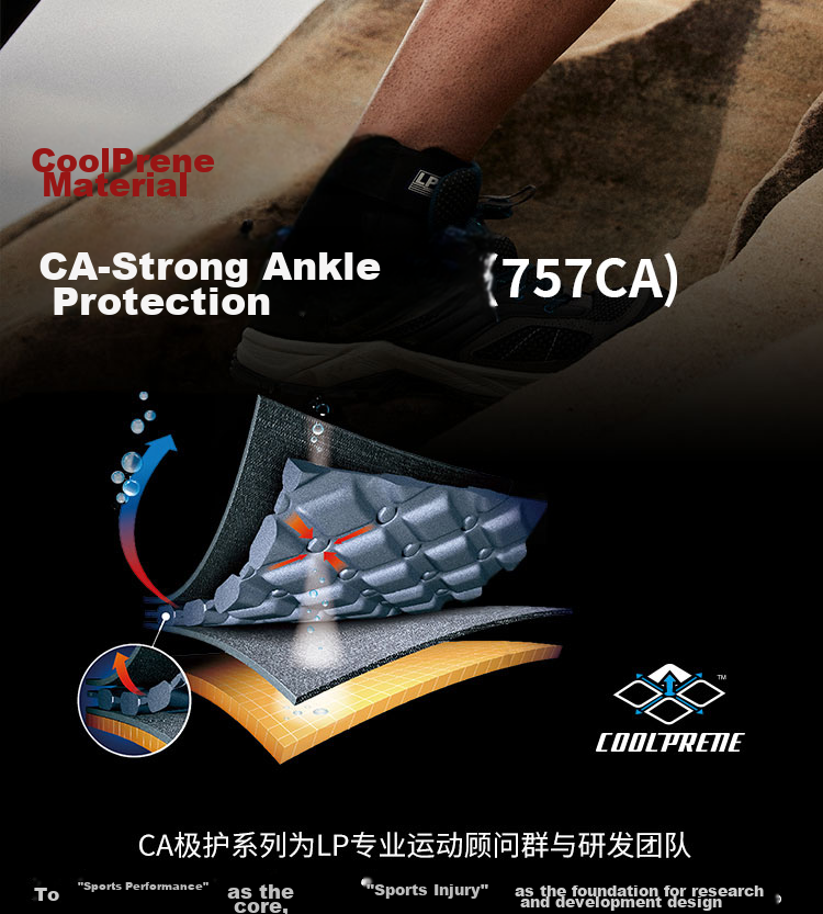 LP 757CN Ankle Brace, Highly Breathable, Open-Back Design for Outdoor Sports, Stabilizes Ankle Joint, Provides Support, One Size Fits All 2