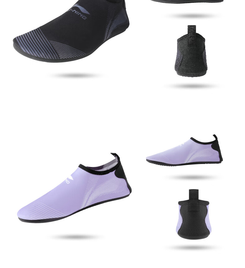 Li-Ning Snorkeling Shoes, Fashionable Diving Beach Shoes, Water Park Non-Slip Swimming Shoes for Men And Women, Model 9202 (Size 37-38) 14