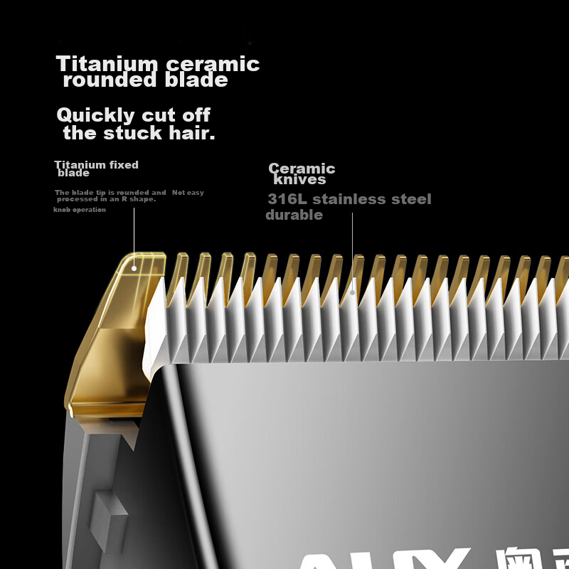 AUX Hair Clipper, Home Electric Shaver for Adults And Children, Self-Haircut Tool with Push-Head, Electric Hairdressing Set, Complete Hairdressing Kit