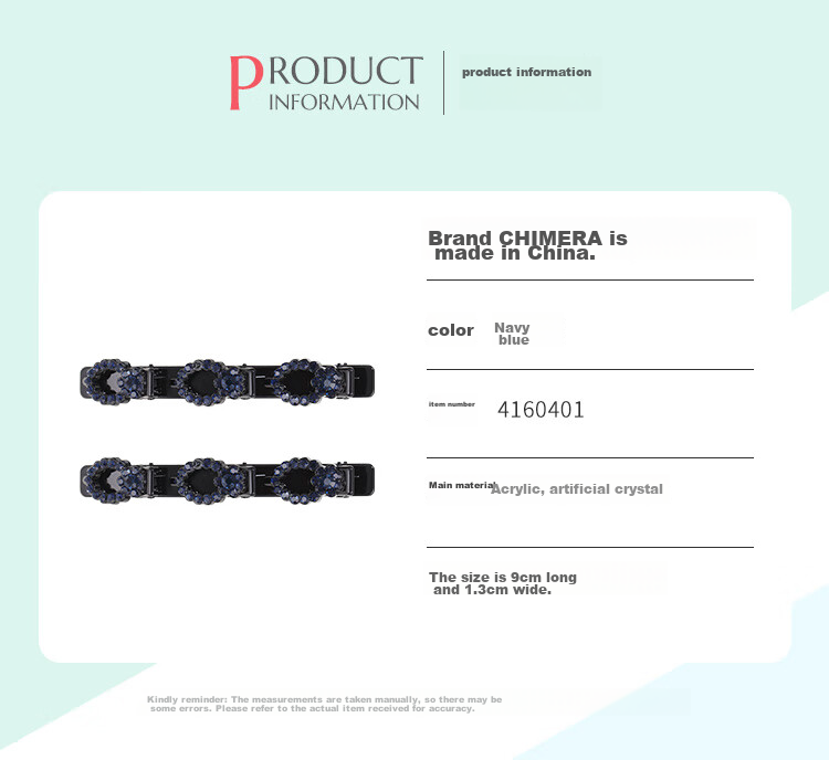 CHIMERA 2 Pieces Bangs Side Clips, Korean Internet Celebrity Barrettes, Duck Bill Clips for Women, Hairpins, Mid-Autumn Festival Gift 2