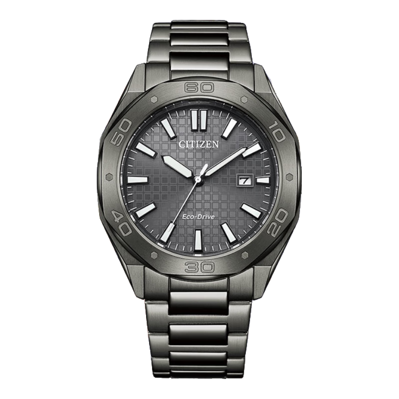 CITIZEN Watch for Men, Japanese And Korean Style, Eco-Drive Solar-Powered, Steel Strap, Business Style, Gift for Boyfriend, BM7637-81H