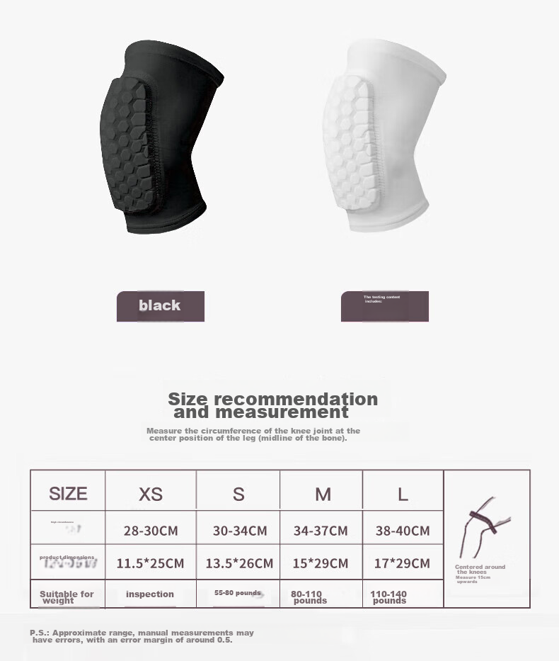 Bestray Children's Basketball Knee Pads, Anti-Fall Thin Elbow Pads, Professional Impact-Resistant Short Sports Soccer Kids Set, Cycling Protective Gear 13
