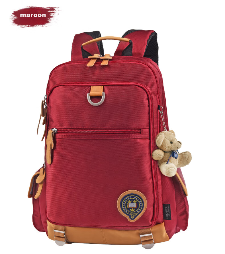 OXFORD Oxford University Backpack for Elementary School Boys, Back-To Gift for Children, Large Opening Lightweight Casual Double Shoulder Bag for Grades 4-6, Fashionable British Style X419-1 (Dark Blue) 5