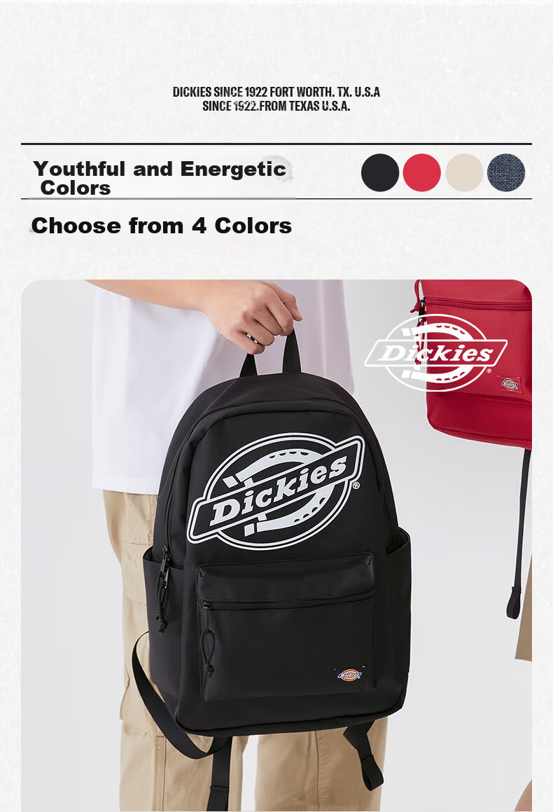 Dickies Backpack Laptop Bag Shoulder Bag for Women, Large Capacity Travel Bag, College Student Schoolbag for Middle And High School Students, Stylish Taro Purple 4