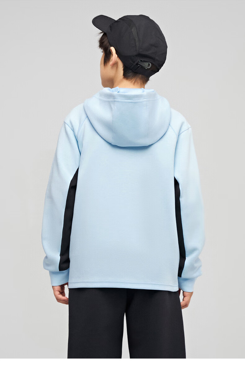 361° Children's Clothing, Boys' Hooded Knit Sports Jacket for Spring And Autumn, Orange, Size 150 8