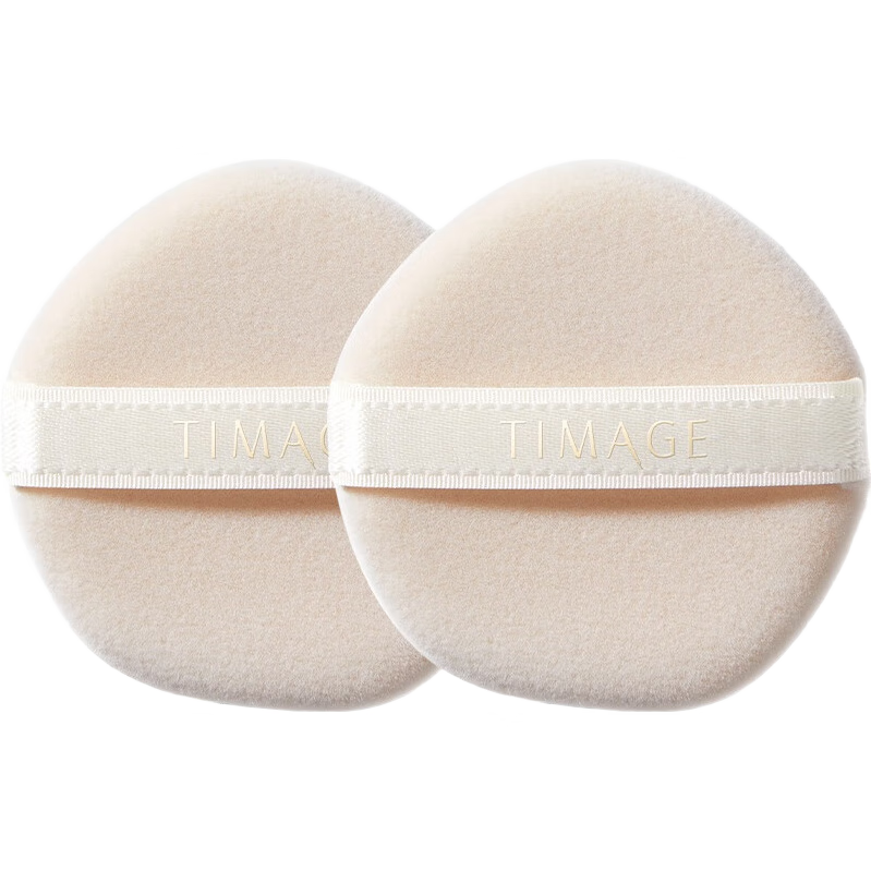 Caitang Powder Puff*2 Pieces, Blends Well, No Powder Buildup, for Blush, Matte Highlighter, Concealer, Foundation, Finger Puff