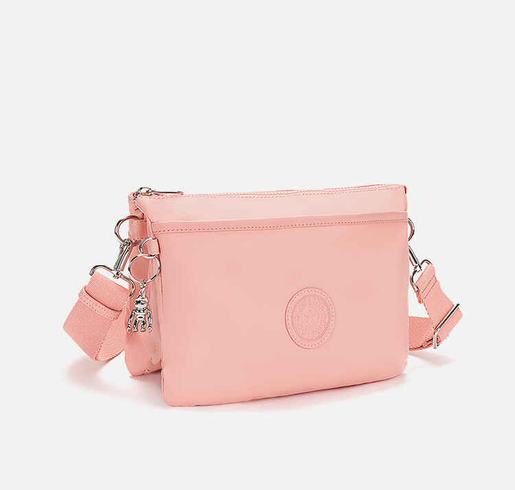 Kipling Fashion Shoulder Bag Multi-Compartment Large Capacity Crossbody Bag RIRI L Soft Pink Birthday Gift 7