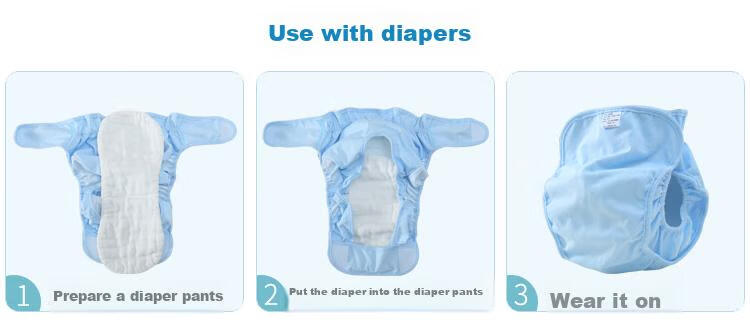 Xiqinbao Newborn Diaper Belt, Baby Diaper Fastener, Diaper Cover, Infant Diaper Waistband, Size L, 2-Pack (Blue + Yellow) 26