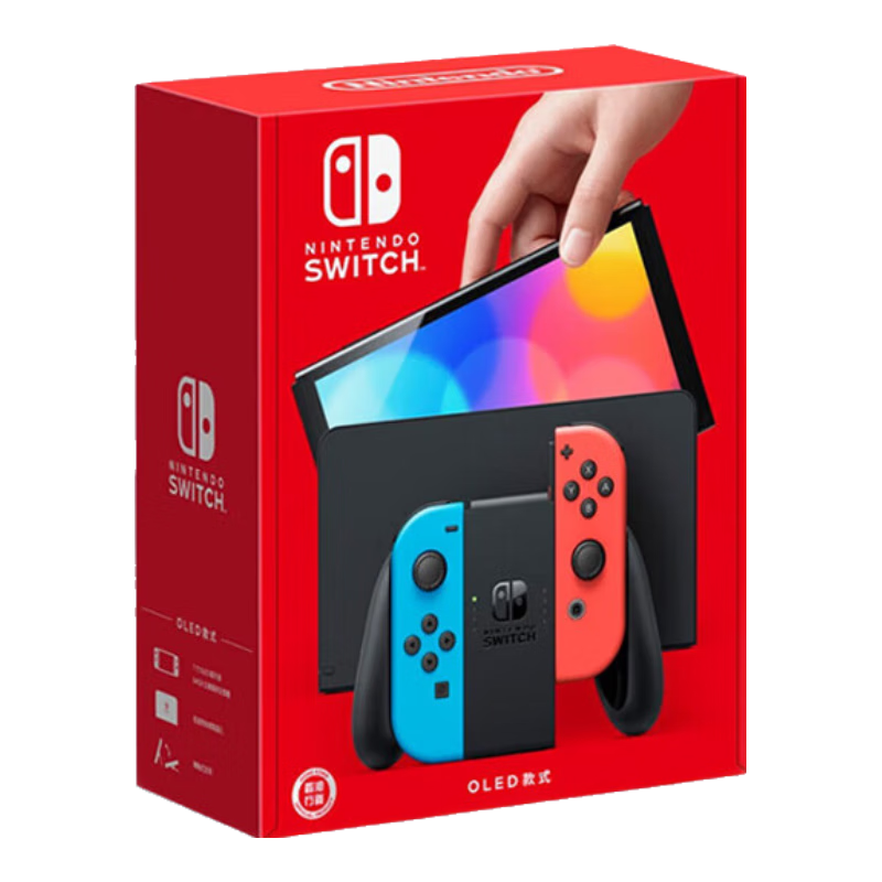 Nintendo Switch OLED Game Console NS Handheld Console Hong Kong Version Red And Blue Portable Home Use Motion-Sensing Handheld Game Machine