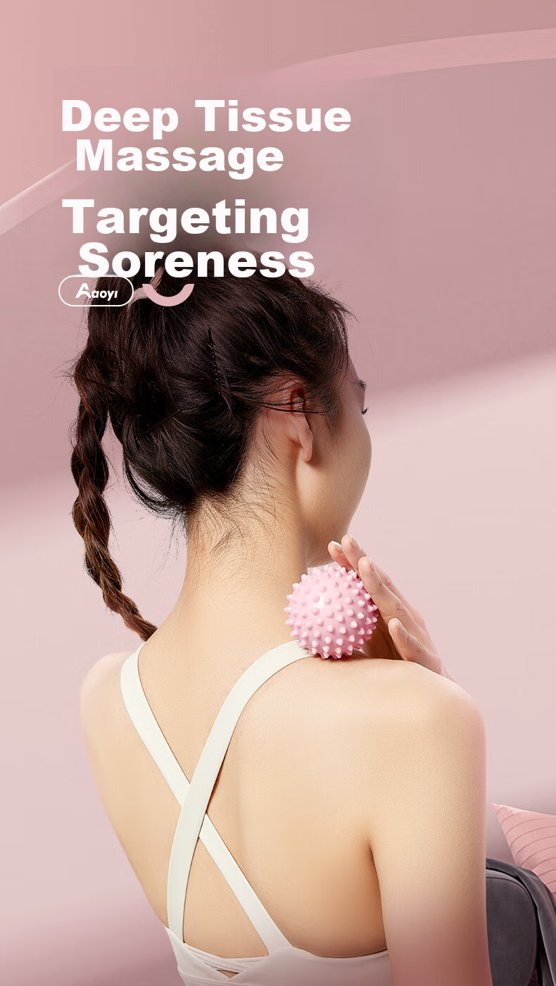 Aoyi Foot Sole Fascia Ball, Hedgehog Ball, Back Muscle Relaxation And Soothing Shoulder And Neck Ball, Yoga Fitness Massage Ball 9