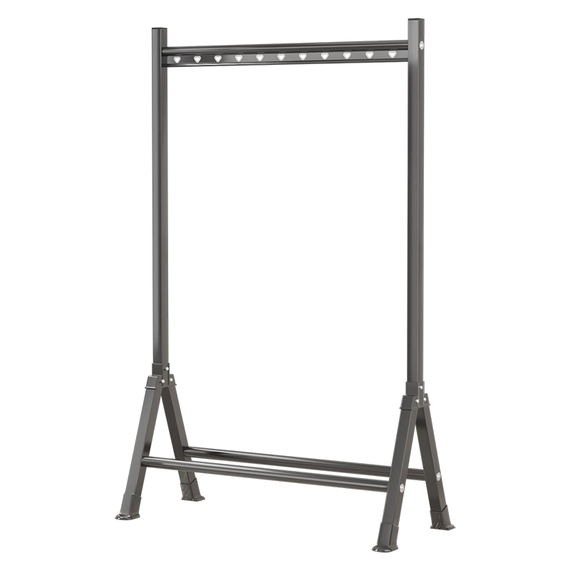 HKG Aluminum Alloy Single Rod Clothes Drying Rack Floor-Standing Indoor Bedroom Balcony 60cm for Students and Office Workers