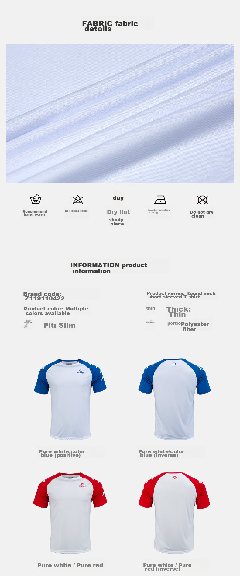 RIGORER Short-Sleeve T-Shirt, Summer Comfortable Casual Simple Sports Sweat-Wicking Breathable Running Top 3