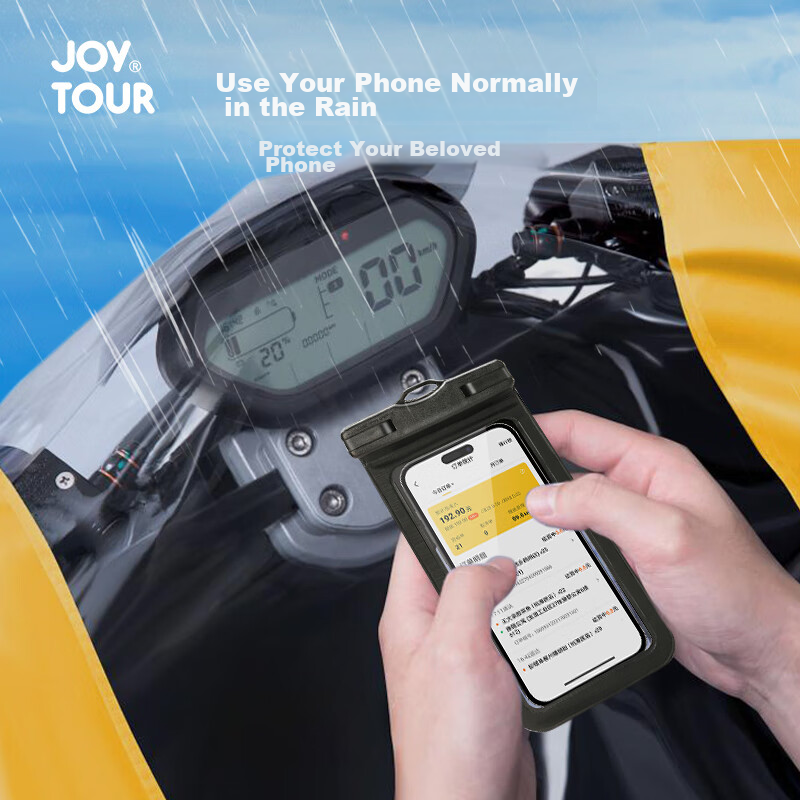 Водонепроницаемый чехол для телефона JOYTOUR, водонепроницаемый мешок для телефона для рафтинга и плавания, совместимый с сенсорным экраном, для фотографии, цвет Macaron Blue