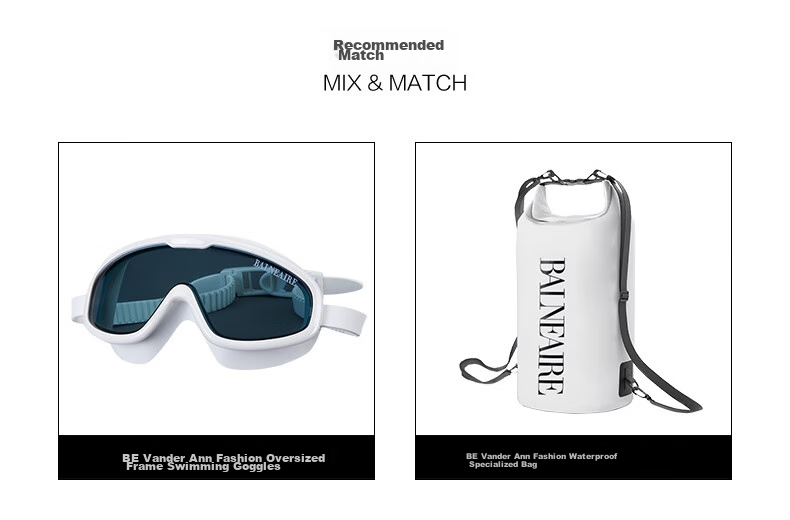 BALNEAIRE [Yu Wenwen's Style] Surfing Fashion Two-Piece Swimsuit, Beach Swimwear, Sun Protection, Chlorine Resistant, 83749 L 8
